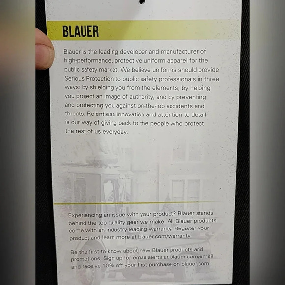 Blauer Tactical Uniform Shirt 2XL (35) Black NWT Workwear Durable - Picture 5 of 6